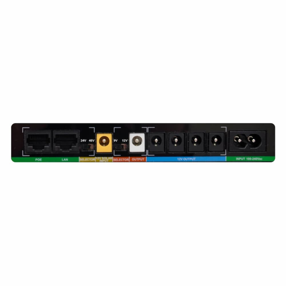 60W 65Wh 17600mAh Mini POE DC UPS Lithium – Black